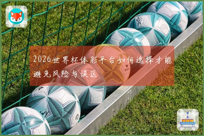 2026世界杯体彩平台如何选择才能避免风险与误区