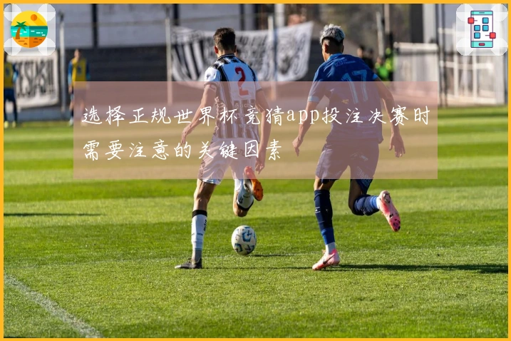 选择正规世界杯竞猜app投注决赛时需要注意的关键因素